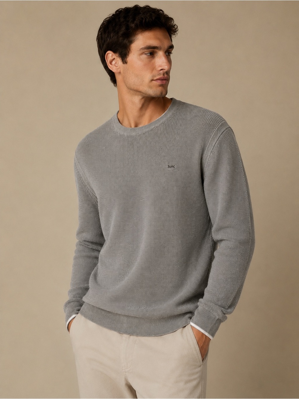 Michael Kors Men's Gray Crewneck Sweater